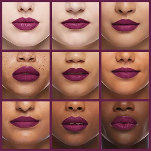 Almay Lip Vibes Lipstick with Vitamin E Oil & Shea Butter, Matte Finish, Hypoallergenic, Believe, 0.14 Oz