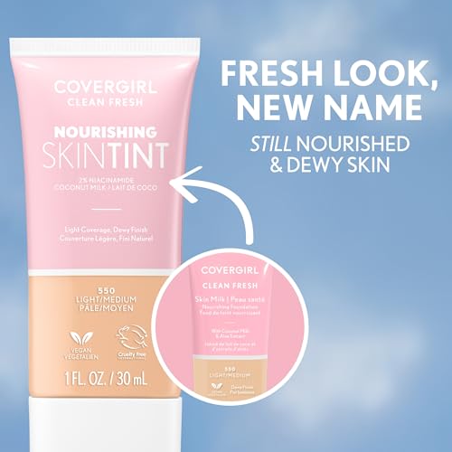 COVERGIRL, Clean Fresh Skin Milk Foundation, Rich/Deep, 1 Count