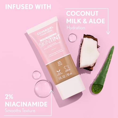 COVERGIRL, Clean Fresh Skin Milk Foundation, Rich/Deep, 1 Count