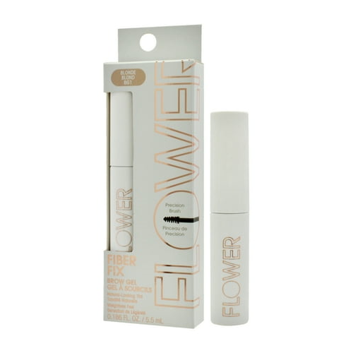 FLOWER BEAUTY By Drew Barrymore Fiber Fix Eyebrow Gel - Tinted Brow Mascara + Fixative for Eyebrows -Long-Lasting + Natural Finish -Vegan + Cruelty-Free - Blonde