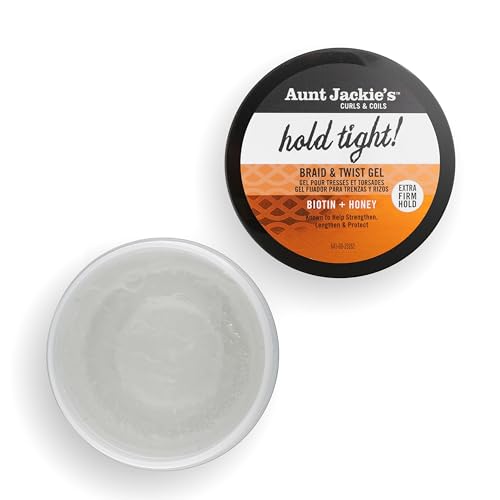 Aunt Jackie's Award-Winning Braid + Twist Collection Hold Tight Braid & Twist Gel with Extra Firm Hold, 7.5oz