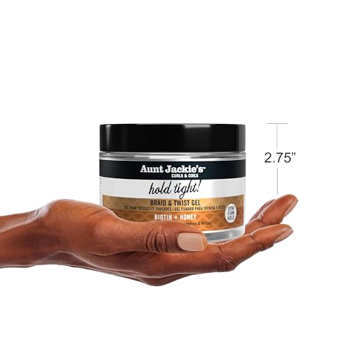 Aunt Jackie's Award-Winning Braid + Twist Collection Hold Tight Braid & Twist Gel with Extra Firm Hold, 7.5oz