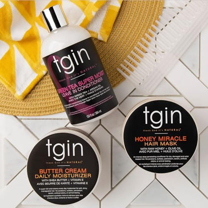 tgin Honey Miracle Hair Mask for Natural, Dry, Curly Type 3c and 4c Hair - 12 oz - Deep Conditioner