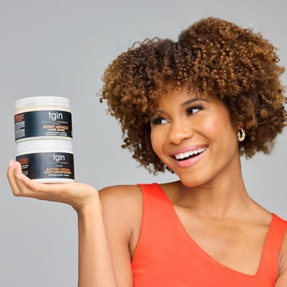tgin Honey Miracle Hair Mask for Natural, Dry, Curly Type 3c and 4c Hair - 12 oz - Deep Conditioner