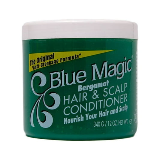 Blue Magic Bergamot Hair & Scalp Conditioner, 12 oz, Dry, Conditioning, Adult, Moisturizing