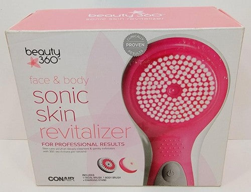 Conair Beauty 360 Face & Body Sonic Skin Revitalizer - Rechargeable, Waterproof