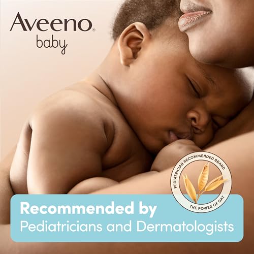 Aveeno Baby Daily Moisturizing Cream with Prebiotic Oat, Hypoallergenic Baby Lotion with Coconut Oil & Shea Butter Moisturizes Sensitive Skin for 24 Hours, Gentle Coconut Scent, 12 fl. oz 2 Pack