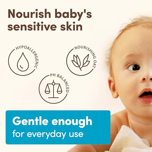 Aveeno Baby Daily Moisturizing Cream with Prebiotic Oat, Hypoallergenic Baby Lotion with Coconut Oil & Shea Butter Moisturizes Sensitive Skin for 24 Hours, Gentle Coconut Scent, 12 fl. oz 2 Pack