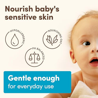 Aveeno Baby Daily Moisturizing Cream with Prebiotic Oat, Hypoallergenic Baby Lotion with Coconut Oil & Shea Butter Moisturizes Sensitive Skin for 24 Hours, Gentle Coconut Scent, 12 fl. oz 2 Pack