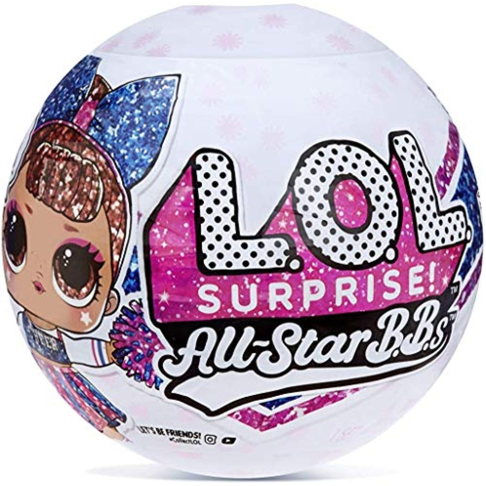 L.O.L. Surprise! All-Star BBS Sports Series 2 Cheer Team Sparkly Dolls with 8 Surprises Including Trading Card, Bottle, Pompom, Shoes, Cheer Uniform, Secret Message, Accessories | Ages 4-15