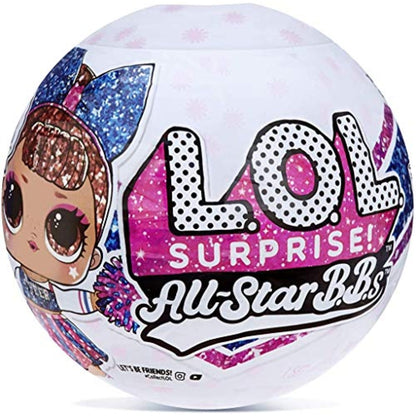 L.O.L. Surprise! All-Star BBS Sports Series 2 Cheer Team Sparkly Dolls with 8 Surprises Including Trading Card, Bottle, Pompom, Shoes, Cheer Uniform, Secret Message, Accessories | Ages 4-15
