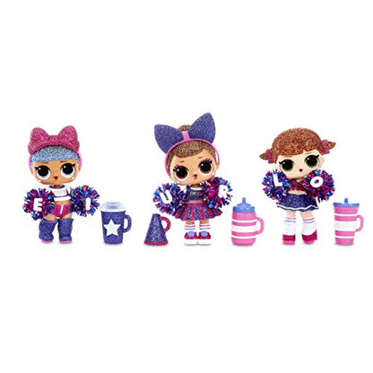 L.O.L. Surprise! All-Star BBS Sports Series 2 Cheer Team Sparkly Dolls with 8 Surprises Including Trading Card, Bottle, Pompom, Shoes, Cheer Uniform, Secret Message, Accessories | Ages 4-15