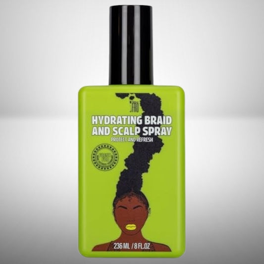 Pardon My Fro Braid & Scalp Hydrating Spray – Moisturizing Scalp Health Treatment for Dry, Itchy Scalp, Hair Hydration, Non-Oily Leave-In Spray for Women, Hyaluronic Acid Infused Hair Care Solution