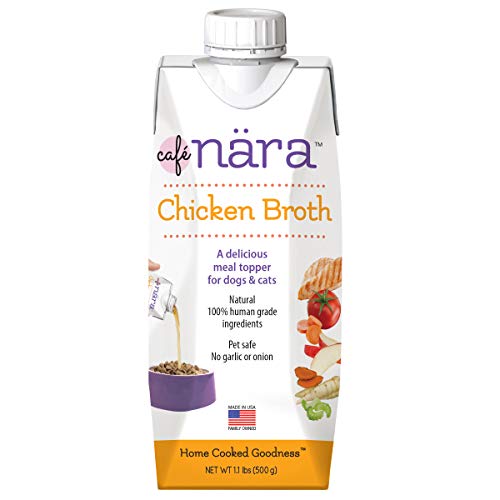 Café Nara Chicken Broth Meal Topper for Dogs and Cats - 1.1 lbs. 2 Pack