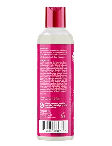 Mielle Organics Babassu & Mint Damage Repair Hair Shampoo - Hydrating Shampoo & Scalp Build-Up Remover - Gently Cleanses & Preps for Repair (8 fl oz)