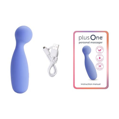 plusOne Personal Massager, 10 Vibration Settings, Waterproof, Body-Safe Silicone, Ultra Hygienic, USB Rechargeable, for Women and Men