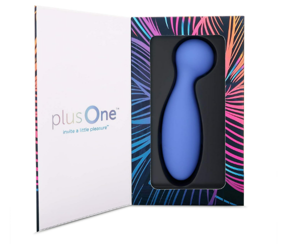 plusOne Personal Massager, 10 Vibration Settings, Waterproof, Body-Safe Silicone, Ultra Hygienic, USB Rechargeable, for Women and Men