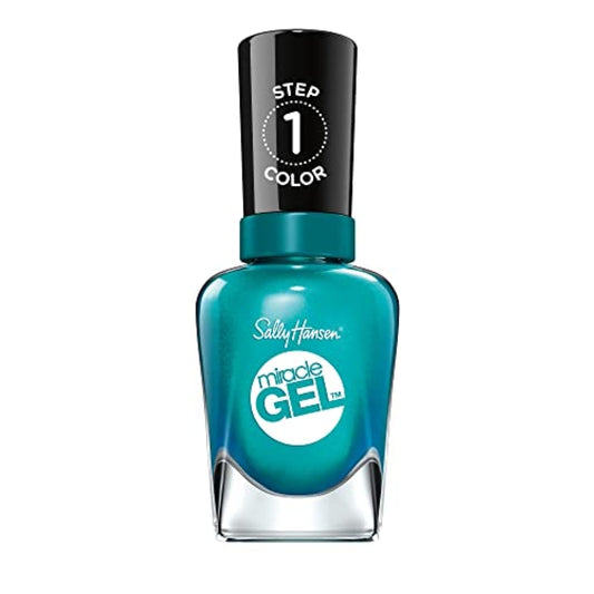 Sally Hansen Miracle Gel™, Combustealble, Long Lasting, Gel-Like Formula, No UV Lamp Needed, Blue Nail Polish