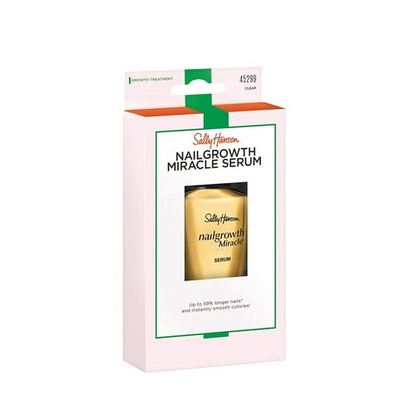 Sally Hansen Nailgrowth Miracle® Serum, Nail Treatment, Clear, 0.37 Fl Oz, 1 Pack, Nail Growth Serum, Nail Treatment, Brittle Nail Treatment, Advanced Peptide Technology, Enriched with Biotin