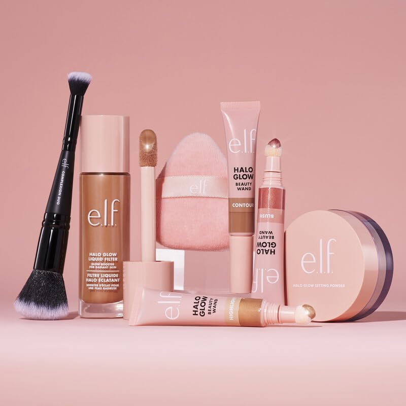 e.l.f. Halo Glow Powder Puff, Soft, Reusable Powder Puff For Applying Loose Or Pressed Powders, Easily Conforms To The Face, Vegan & Cruelty-free  (Pack of 2)