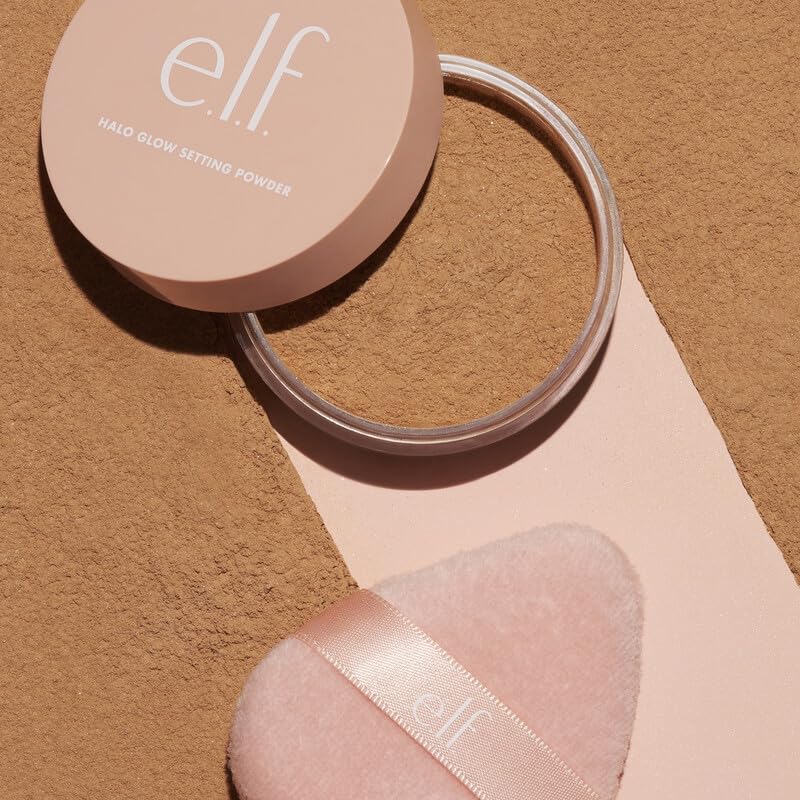 e.l.f. Halo Glow Powder Puff, Soft, Reusable Powder Puff For Applying Loose Or Pressed Powders, Easily Conforms To The Face, Vegan & Cruelty-free  (Pack of 2)