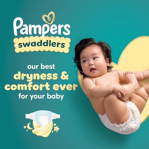 Pampers Baby Diapers - Swaddlers - Size 0, 84 Count, Ultra Absorbent Disposable Newborn Diaper