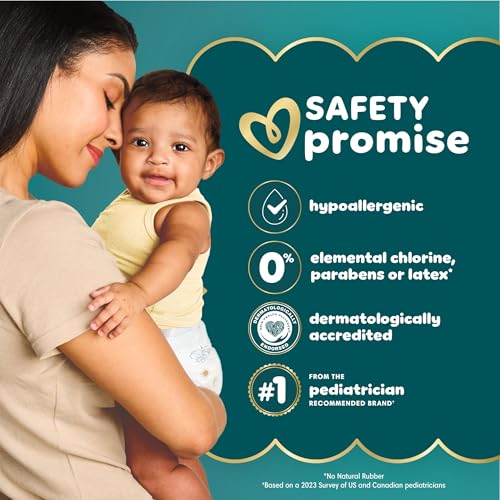 Pampers Baby Diapers - Swaddlers - Size 0, 84 Count, Ultra Absorbent Disposable Newborn Diaper