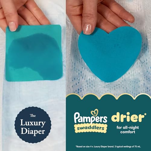 Pampers Baby Diapers - Swaddlers - Size 0, 84 Count, Ultra Absorbent Disposable Newborn Diaper