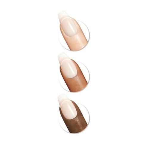 Sally Hansen Perfect Manicure Press On Nails, Coffin Shape, On Pointe French Manicure, 24 False Nails