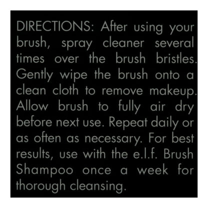 e.l.f. Daily Brush Cleaner, Small, 2.02 fl oz