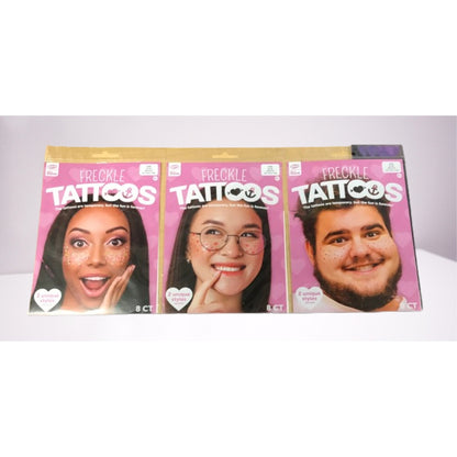 Savvy Be Mine Freckle Tattoos, Fun & Safe - 3 Pack Assorters