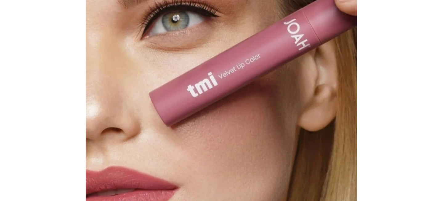 JOAH Velvet Lip Color JVLL07 No Regrets Shade - Long lasting Smooth Matte Finish