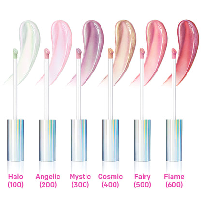 Almay Lip Gloss, Non-Sticky Lip Makeup, Holographic Glitter Finish, Hypoallergenic, 300 Mystic, 0.9 Oz