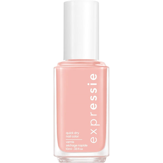 essie Expressie Quick Dry Nail Polish, Crop top and Roll, Soft Pink Beige, 0.33 fl oz Bottle