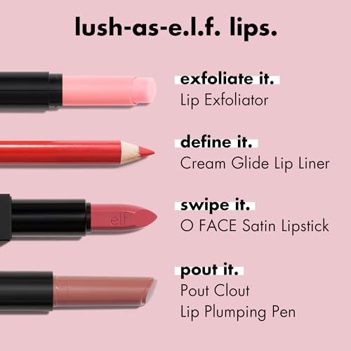 2 Pack e.l.f. Cream Glide Lip Liner, Highly-Pigmented Pencil For Shaping & Sculpting Lips, Semi-Matte Finish, Vegan & Cruelty-Free, Truth or Bare