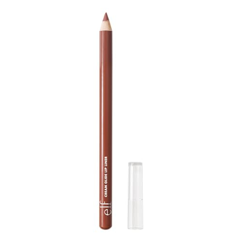 4 Pack e.l.f. Cream Glide Lip Liner, Highly-Pigmented Pencil For Shaping & Sculpting Lips, Semi-Matte Finish, Vegan & Cruelty-Free, Mauve Aside