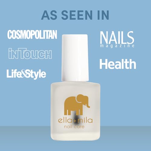 ella+mila Professional Nail Dehydrator and Primer - 1-Step Nail Prep for Gel Polish, Acrylic & Press On - 17-Free Acid Free Fingernail Primer and Dehydrator - Extends Manicure Life (0.45 fl oz)