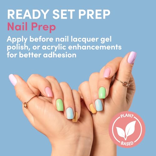 ella+mila Professional Nail Dehydrator and Primer - 1-Step Nail Prep for Gel Polish, Acrylic & Press On - 17-Free Acid Free Fingernail Primer and Dehydrator - Extends Manicure Life (0.45 fl oz)