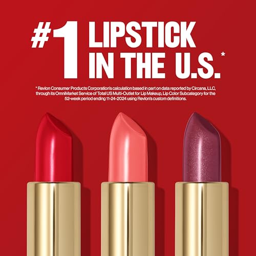 Revlon Super Lustrous Lipstick, Creamy Formula For Soft, Fuller-Looking Lips, Moisturized Feel, 809 Wild Saffron, 0.15 oz