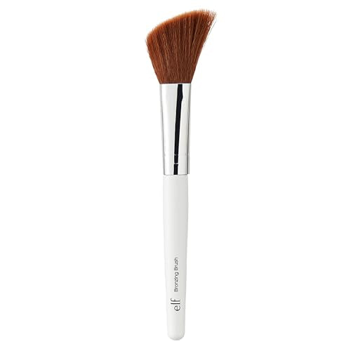 e.l.f. Angled Bronzing Brush, Three-In-One Face Makeup Brush For Blush, Bronzer & Other Multi-Purpose Powders, Vegan & Cruelty-Free - 2 Pack