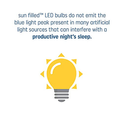 GE Sun Filled LED Light Bulb, 60 Watt, Soft White, A21 (5 Pack)