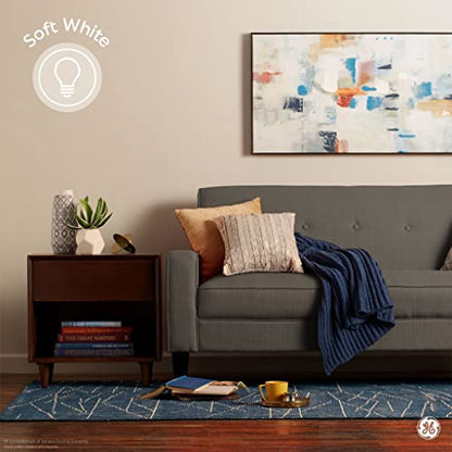 GE LED Globe Light Bulbs, 4 Watts (40 Watt Equivalent) Soft White, Frosted Finish, Candelabra Base, Dimmable (2 Pack)