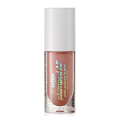 Lottie London Plumped AF in Baddie Pink, Infused with Hyaluronic filling spheres for a full, plumped & glossy finish