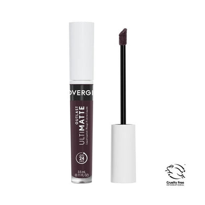 COVERGIRL Outlast UltiMatte One Step Liquid Lip Color, Cabernet With Bae, 0.12 oz, Lipstick, Lip Gloss, Matte Lipstick, Transfer Resistant, Moisturizing, Vegan