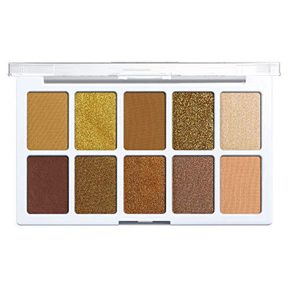 wet n wild Color Icon 10-Pan Eyeshadow Makeup Palette, Yellow Call Me Sunshine, Long Lasting, Shimmer, Metallic, Glittery, Matte, Rich Smooth Pigment, Cruelty Free