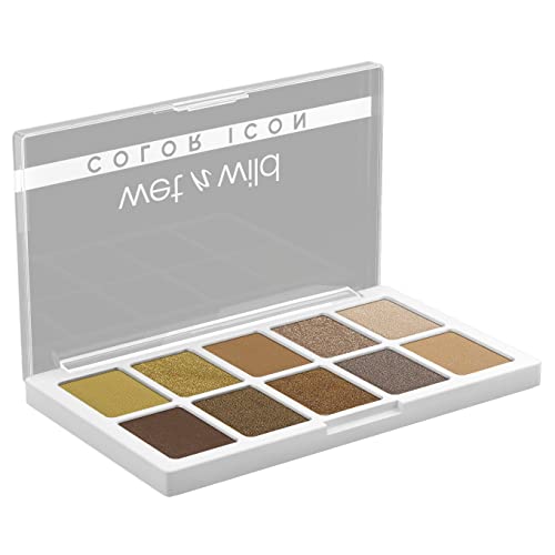 wet n wild Color Icon 10-Pan Eyeshadow Makeup Palette, Yellow Call Me Sunshine, Long Lasting, Shimmer, Metallic, Glittery, Matte, Rich Smooth Pigment, Cruelty Free