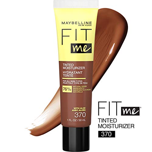 Maybelline Fit Me Tinted Moisturizer, Natural Coverage, Face Makeup, 370, 1 Count