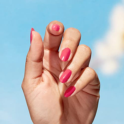 OPI Nature Strong Big Bloom Energy | Opaque Bright Coral Crème Natural Origin Nail Polish | Plant Based, Vegan, Cruelty Free