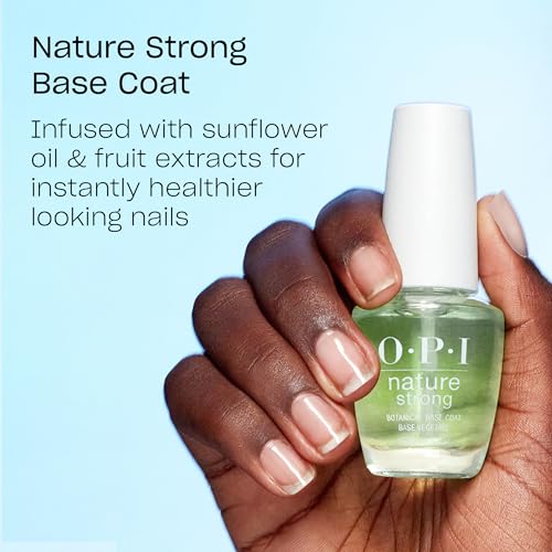 OPI Nature Strong Big Bloom Energy | Opaque Bright Coral Crème Natural Origin Nail Polish | Plant Based, Vegan, Cruelty Free