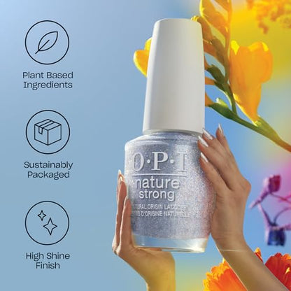 OPI Nature Strong Natural Mauvement | Opaque Soft Purple Crème Natural Origin Nail Polish | Plant Based, Vegan, Cruelty Free